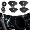 Switch Button Cover 23) Enhanced Performance Brown Steering Wheel Switch Buttons for Mercedes W204 W212 C200 E260 E320