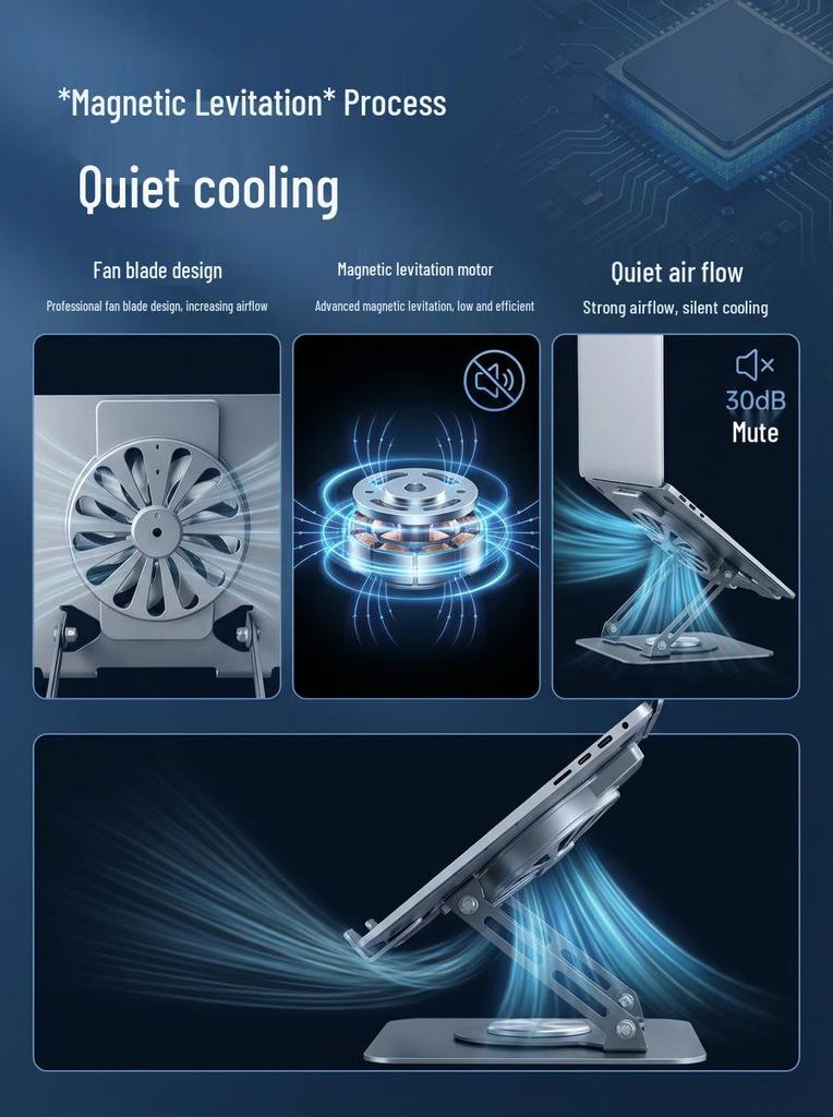 Adjustable Carbon Steel & Aluminum Laptop/Tablet Stand