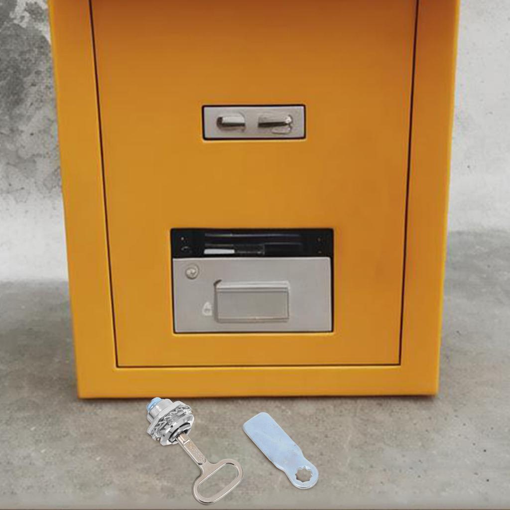 Zinc Alloy Lock Electric Meter Gas Cabinet Box Latch Security Hardware Key Trash Can Silver Water Hose Key