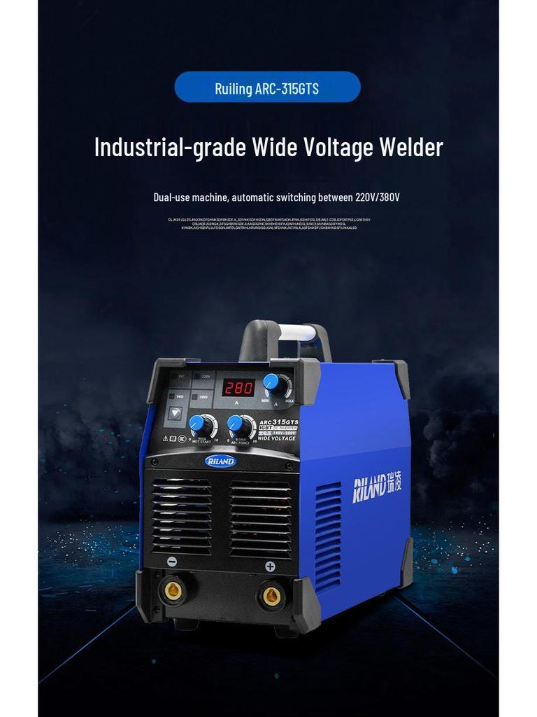 Ruiling ARC-315GTS Dual Voltage Inverter DC Welder (220V/380V) - Industrial Grade