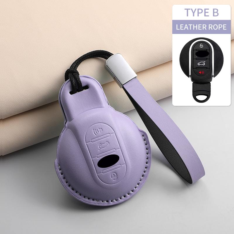 Car Key Case Cover For BMW Mini Cooper JCW Countryman Aceman Cabrio F55 F56 F57 F54 F60 Car Keychain Shell Protector Accessories
