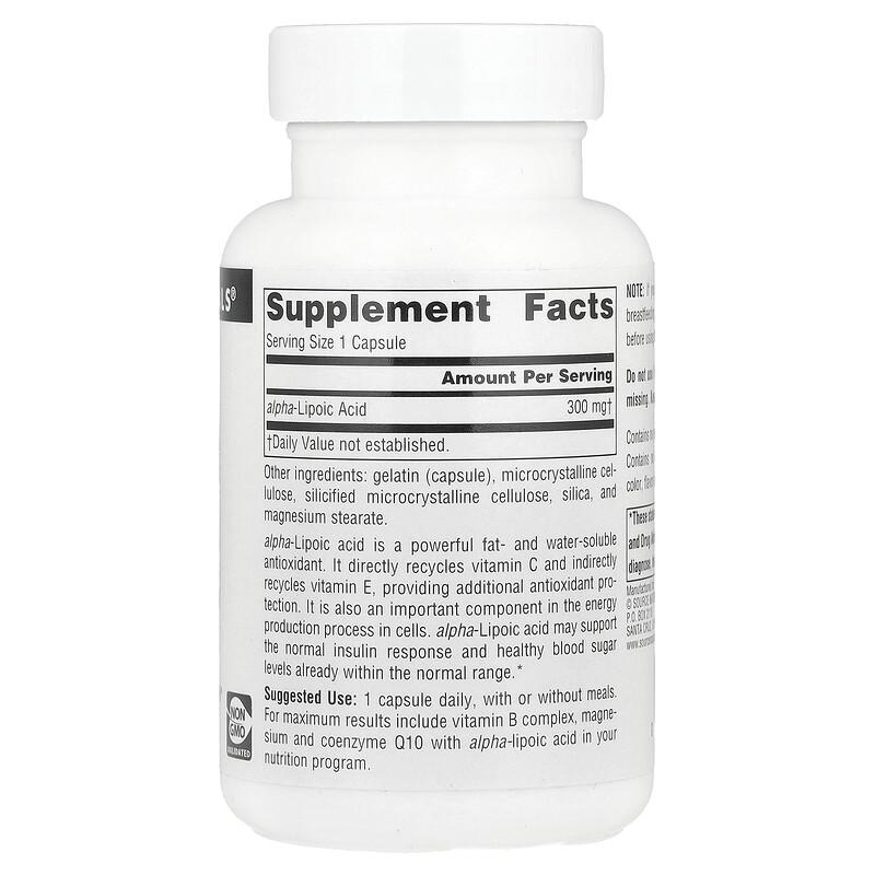 Alpha Lipoic Acid, 300 mg, 60 Capsules
