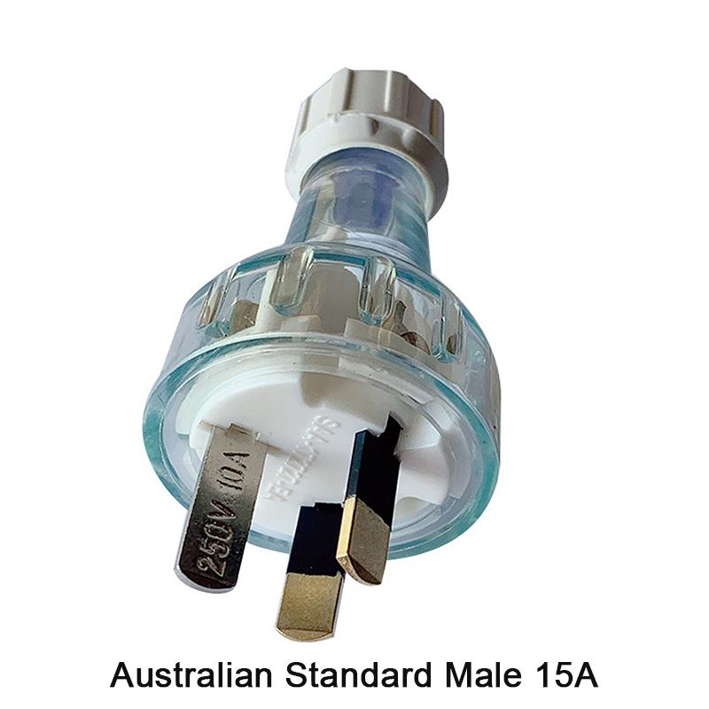 1/2PCS Plastic Rewirable Plug Socket Australian Female Socket 3 Prong Electrical Socket Grounded Rewire Socket DIY Assembled
