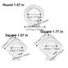 4PCS Decorative Rotatable Coin Storage Box Plastic Medal Storage Box Coin Display Box  Office