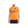 Nike Color Block Logo Print Round Neck Short Sleeve Barcelona Football Jersey 2021-2022 Season Men Jersey Orange DH7707-837