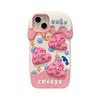 Korean Cute 3d Funny Cheese Ice Cream Case For Iphone 14 13 12 11 Pro Max Lovely Cartoon Silicone Shockproof Soft Cover Funda