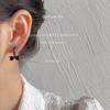 Dark~ Lolita zircon bow ear buckle ins sweet cool style earrings earrings jewelry