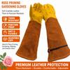 Atmungsaktive Lederhandschuhe zum Rosenschnitt Rindsleder Schweißhandschuhe Lange Gartenhandschuhe Herren Damen