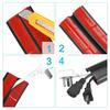 1PC 118.1inch Floor Cord Cover Sheaths PVC Flexible Electrical Conduit Cable Protectors Self-adhesive Cable Hiders for Floors