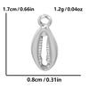 6Pcslot Sea Accessories Shell Conch Snake Pendant Stainless Steel Charms For Jewelry Making Bulk Diy Necklace Earrings Material