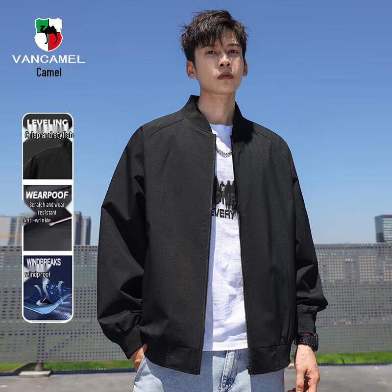 

VANCAMEL Men s Lightweight Casual Baseball Jacket 2XL