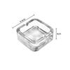 Household Crystal Glass Ashtray Small Exquisite Fashionable Square Cigarette Cup Luxury for Living Room Hotel High-end Ashtray