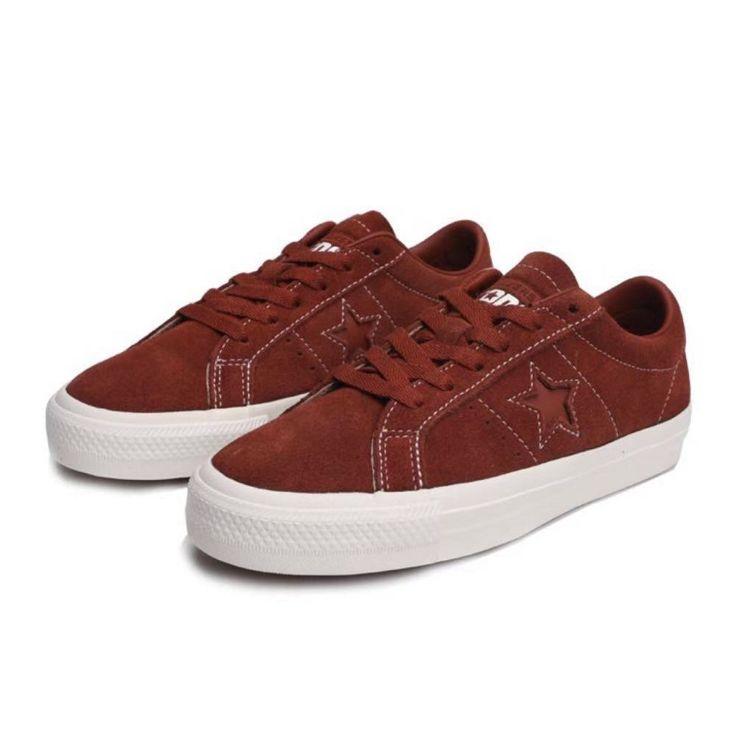 Converse One Star Pro Comfortable Casual Low-Top Skate Shoes Unisex Sneakers Orange 165288C