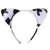 Cute Cartoon Cow Horn Headband Soft Fabric Elastic Design for Kids Teens and Adults Anime Lover Cosplay Event Accessory