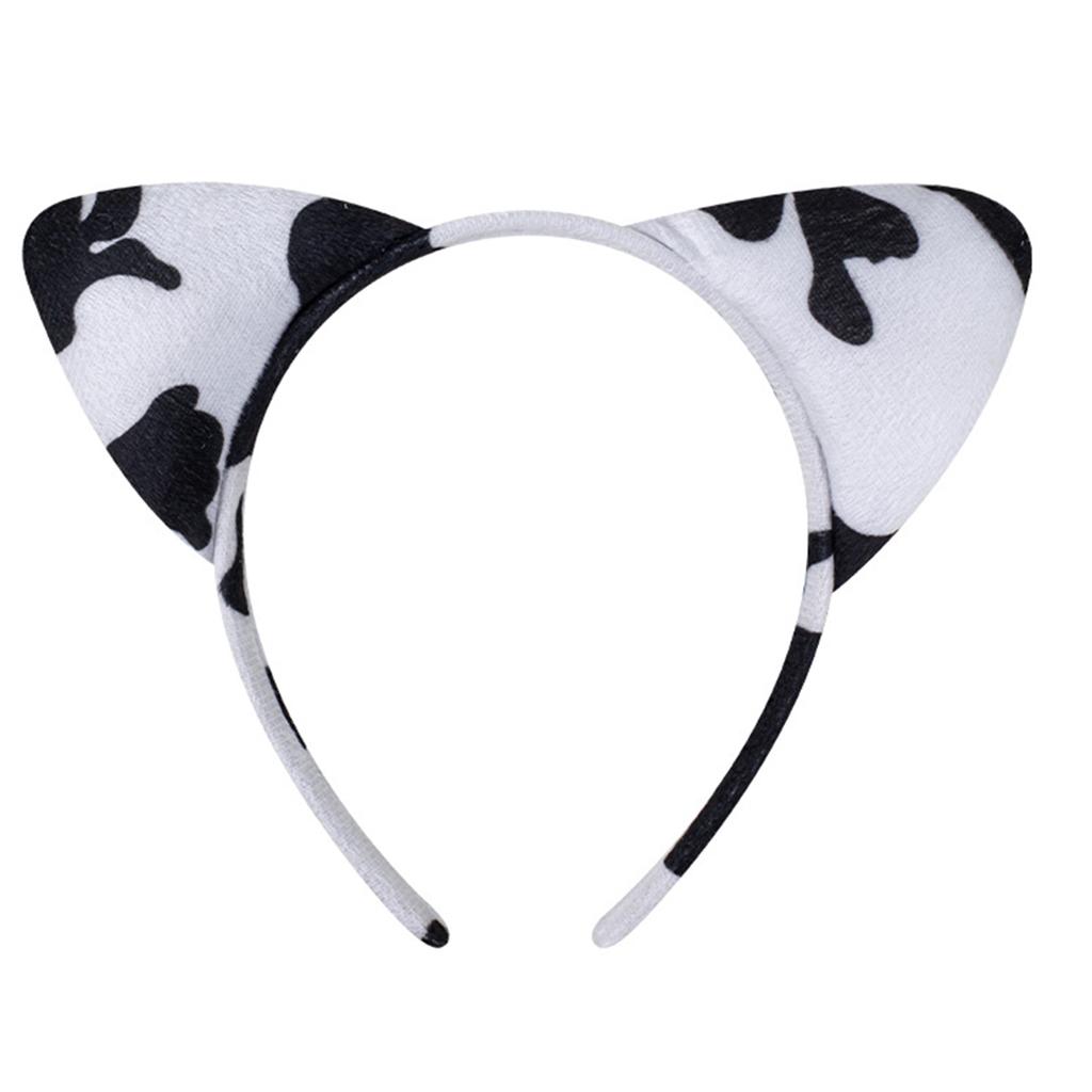 Cute Cartoon Cow Horn Headband Soft Fabric Elastic Design for Kids Teens and Adults Anime Lover Cosplay Event Accessory