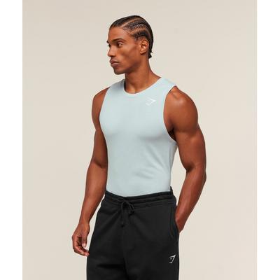 Geo Seamless Tank Smoke Blue Soft White A6a3k Udw4
