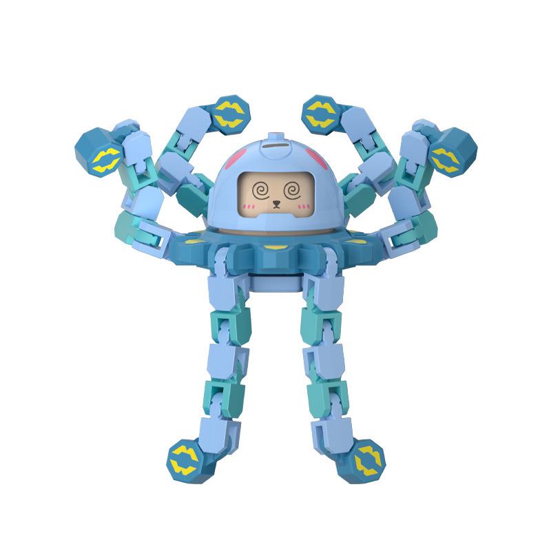 Face-changing Fingertip Top Decompression Toy Transforming Luminous Children's Kindergarten Gift