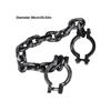 Halloween Toys Chain Handcuffs Lightweight Plastic Wear-resistant Waterproof Prisoner Cosplay Prop Coated Surface for Bar