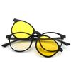 5Pcs Magnetic Polarized Clip On Sunglasses Women Men Plastic Frame For Night Driving Sunglasses Uv400