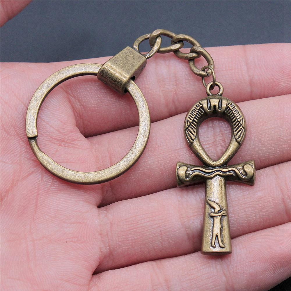30mm Keychains Bat Cross Skull Vintage Jewelry Supplies QY006
