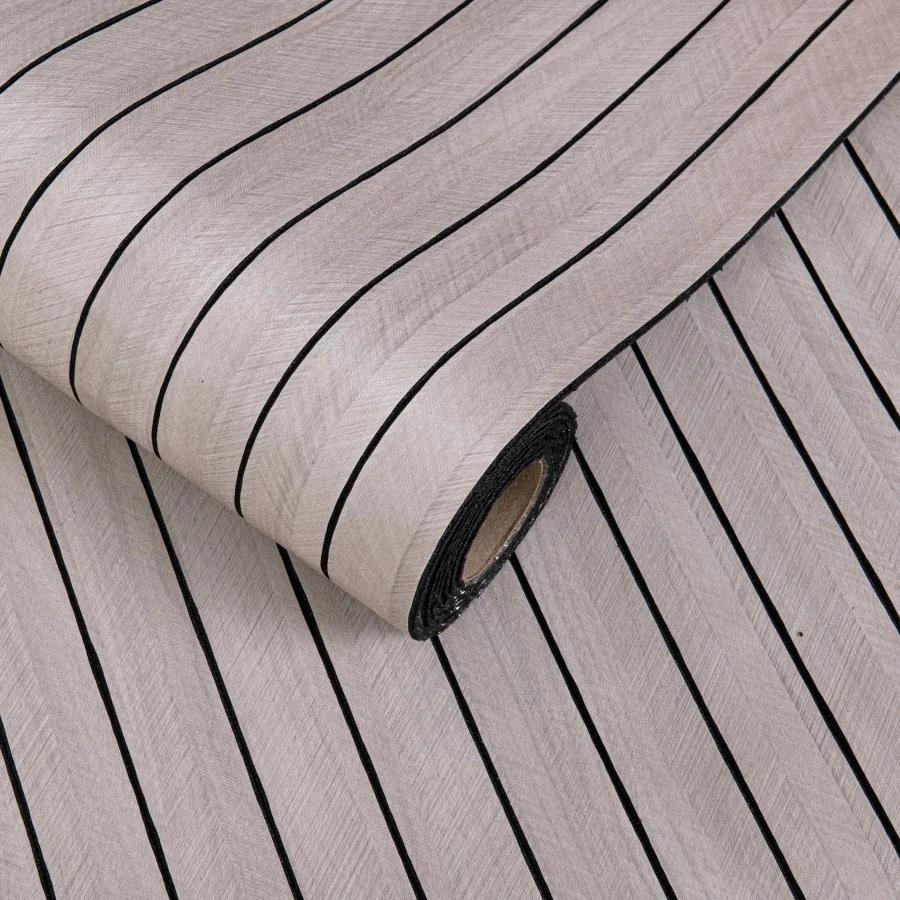 1 Roll SXP Self-Adhesive Grid Panel Wall Sticker 3D Textured Striped Wallpaper for Ceiling Living Room Home Decor Peel and Stick