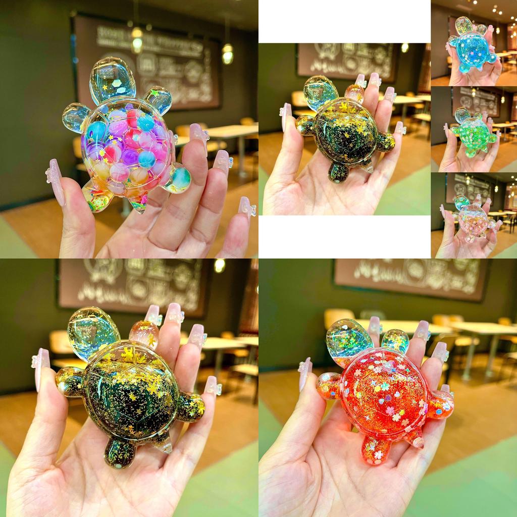 Velká zářící ve tmě třpytivá želva akrylová dekorace pro kreativní nápady na dárky a domácí expozici