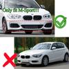 For BMW F20 F21 LCI Front Bumper Lip Splitter Spoiler 1 Series 118i 118d 120i 120d M135i M140i M-Pack 2015-2019 Maxton Style