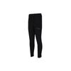 Solid Color Casual Mid Waist Sports Long Pants Women Bottoms Black FJ9375