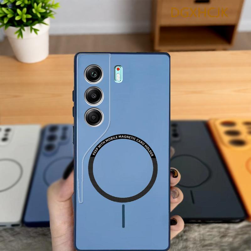 For Tecno Camon 40 Pro 4G Case Tecno Camon40 Pro 5G Phone Case Camon 40 Cover Shookproof Color Magnetic Hard Silicone Back Cover