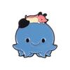 Xiaomi Cartoon Glitter Underwater Marine Creature Enamel Pin Cute Whale Dolphins Sharks Octopus Manta Ray Seahorse Badge Jewelry Brooch