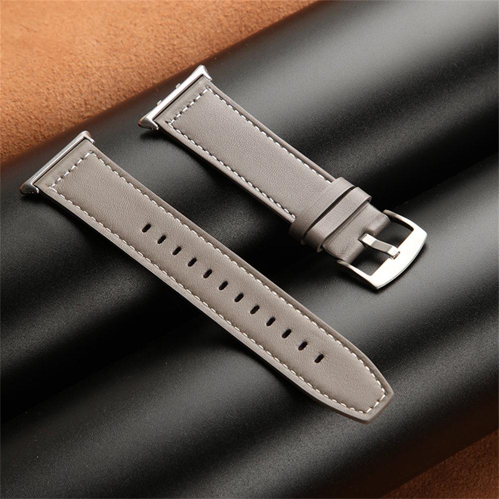 For Honor Watch 5 Genuine Cow Leather Watchband Replacement Adjustable Strap