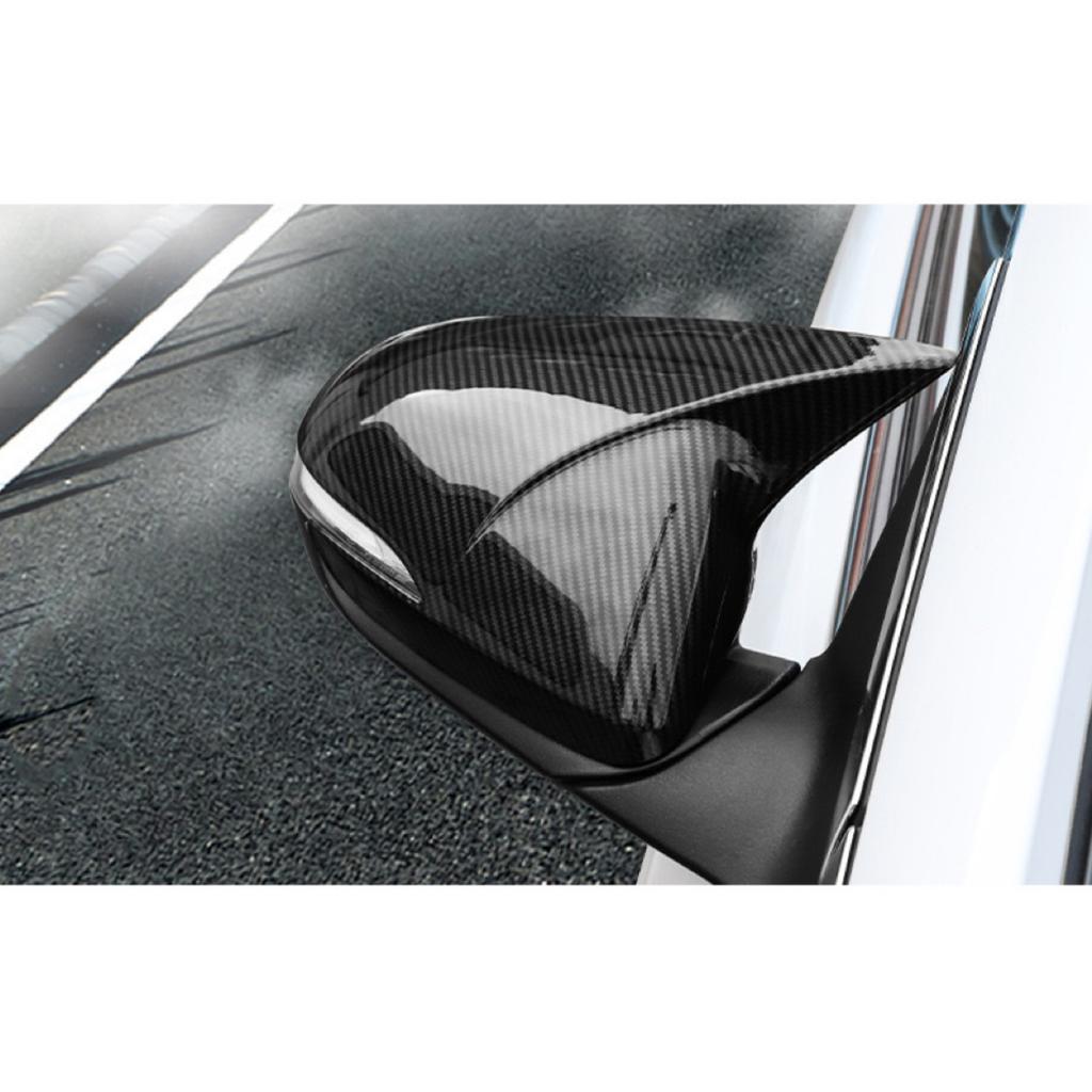 For Hyundai Elantra Avante AD 2016 2017 2019 2020 Rearview Side Mirror Cover Wing Cap  Rear View Case Trim Carbon Fiber