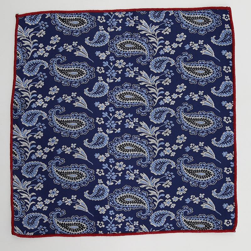 Square Scarf Suit Pocket Towel Wedding Groom Best Man Red Embroidery Business Square Scarf Pocket Towel