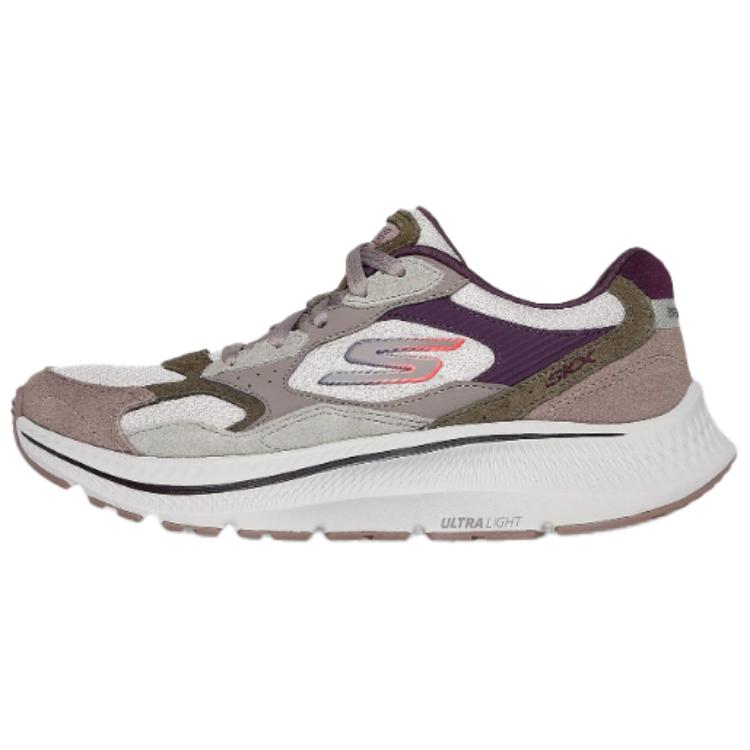 Skechers Women's Gray Go Run Consistent 2.0 Comfortable Versatile Shock Absorbing Durable Low Top Running Shoes Sneaker 128622-Ntpr Cm