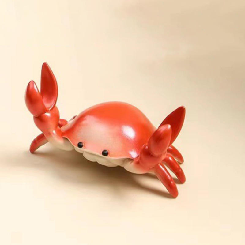 Funny Crab Desktop Pen Holder Creative Cute Crab Pen Holder Weightlifting Crabs Penholder Bracket Storage Rack Stationery