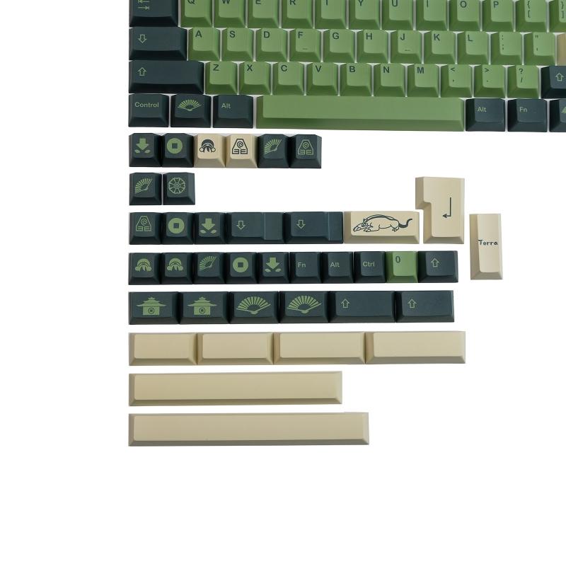 For  Earth Keycaps PBT Sublimation for MX Hes  Mechanical Keyboards 142 Keys 6.25U 7U Space 1.75u 2u