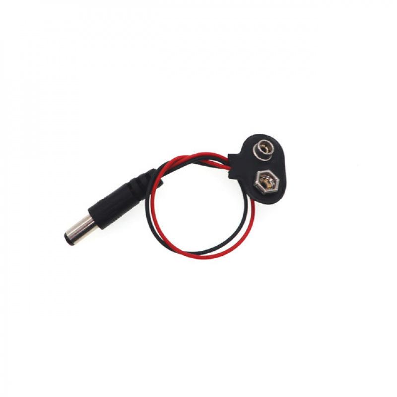 5Pcs T-Type I-Type 9V Battery Snap 15cm Lead Wire Connector Battery Clip Cap