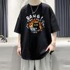 Unisexs Cotton Tshirts White Unisexs Oversized T Shirt Anime Print Summer Casual Wear Tee Shirts Big Size Male Clothes