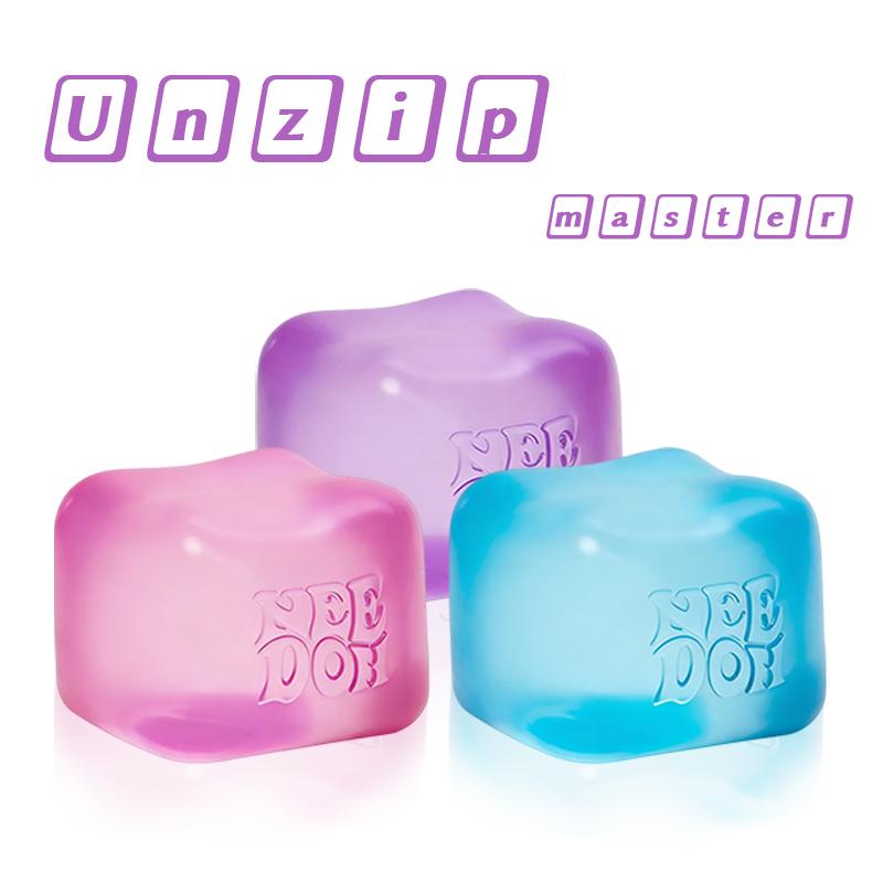 Schylling Needoh Cubo Bello Anti-Ansia Concentrazione Calma Sensoriale Giocattolo Fidget Morbido da Spremere Sollievo dallo Stress Per Bambini Adulti ADHD