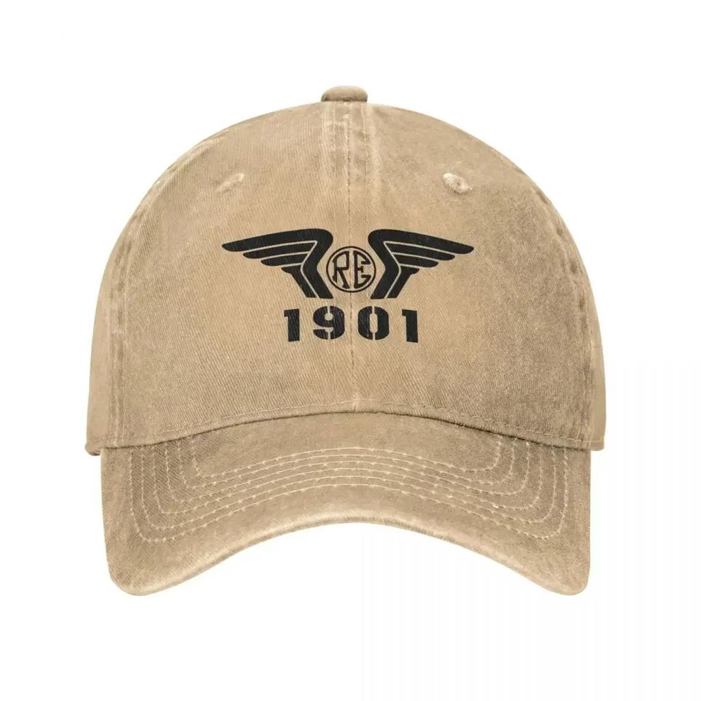 Vintage Royal Enfields RE 1901 Baseball Caps Unisex Distressed Cotton Sun Cap Motorcycle Racing Outdoor All Seasons Travel Caps