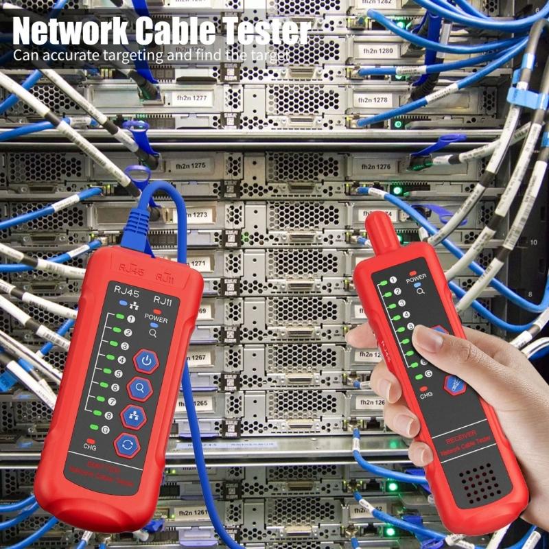 Advanced Underground Cable Tester with Multiple Functions Including Fault Diagnosis & Signal Strength Detection for RJ11