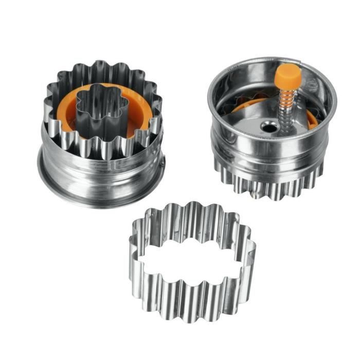 METALTEX Emporte-pièce À Poussoir Et Extracteur En Inox - 5 X 4 Cm