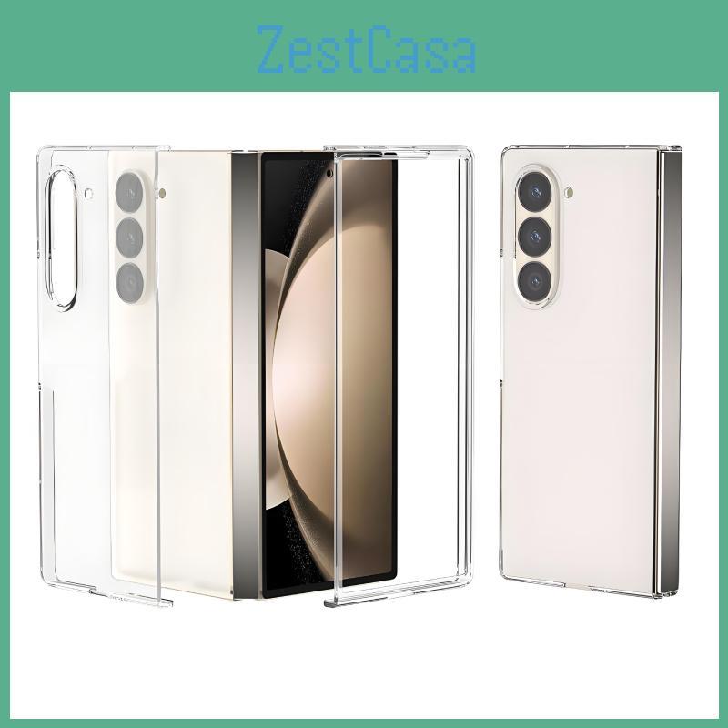 For Samsung Galaxy Z Fold Foldable Phone Cover With Transparent Flip Design And Impact Resistance For Daily Use