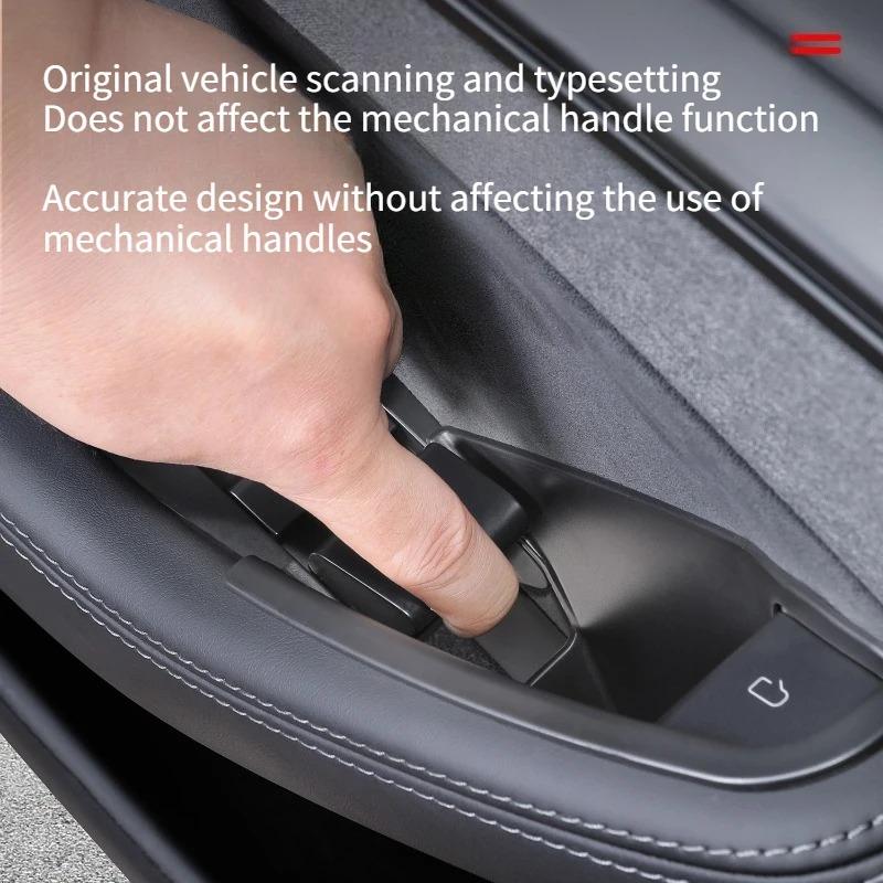 For Tesla Model Y/YL Juniper 2025+ Door Handle Storage Box Front and Rear Door Storage Box Tray Organizer Slot Case Accessories