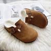 Comfortable Fur Classic Clogs for Women Winter New Cork Insole Plush Slipper with Arch Support Cozy Furry Suede Shoes