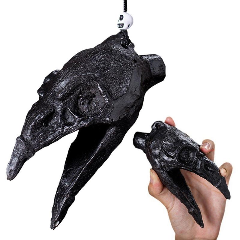 A03F-Loud Ornament For Halloween Prank Props Death Whistle With Screeching Sound Crow Beak