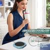 Coffee Mug Warmer Heated Saucer with Triple Adjustable Temperatures Saucer Coffee Cup Warmer with Anti Skid Pad For Coffer Tae
