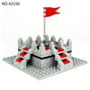 42156 All-Round Flag-Raising Platform Small Particle Assembly Children'S Building Block Toy Model Staircase Board