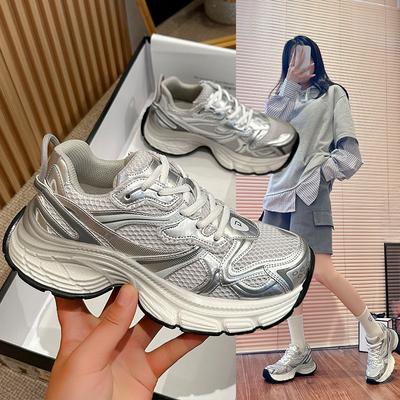 New Dad Shoes for Women Fashionable Thick-soled Sports Single Shoes