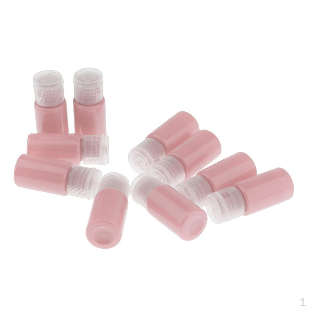10 Count Reusable Makeup Toner Remover Liquid Empty Containers, 10ml Shower Gel Refillable Bottles